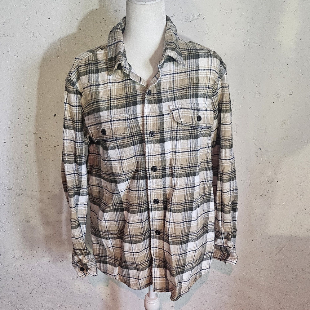 Plaid Button-Up Shirt
